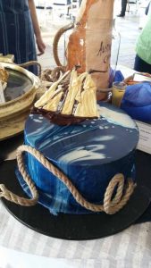 An amazing nautical-themed cake at the Stamford Hotel 
