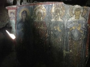 Fresco in the Church Cave of Saint Agia Sophia 
