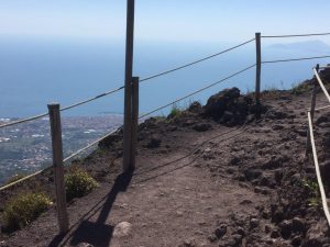 Mt Vesuvius – an active volcano, but not when I visited!