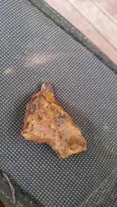 A piece of iron ore found with my metal detector