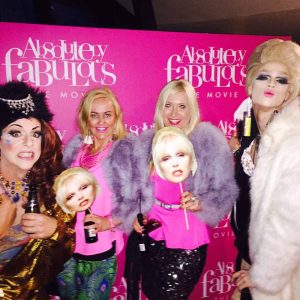 Fabulous darling with the Ab Fab hosteseses