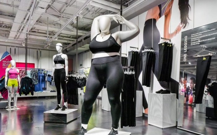 Nike praised for using plus-size mannequins in store