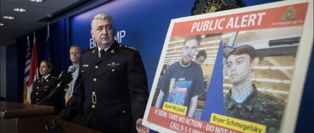 Canadian police are scaling back the manhunt for two teenagers suspected of killing three people, including Sydney man Lucas Fowler and his girlfriend Chynna Deese.