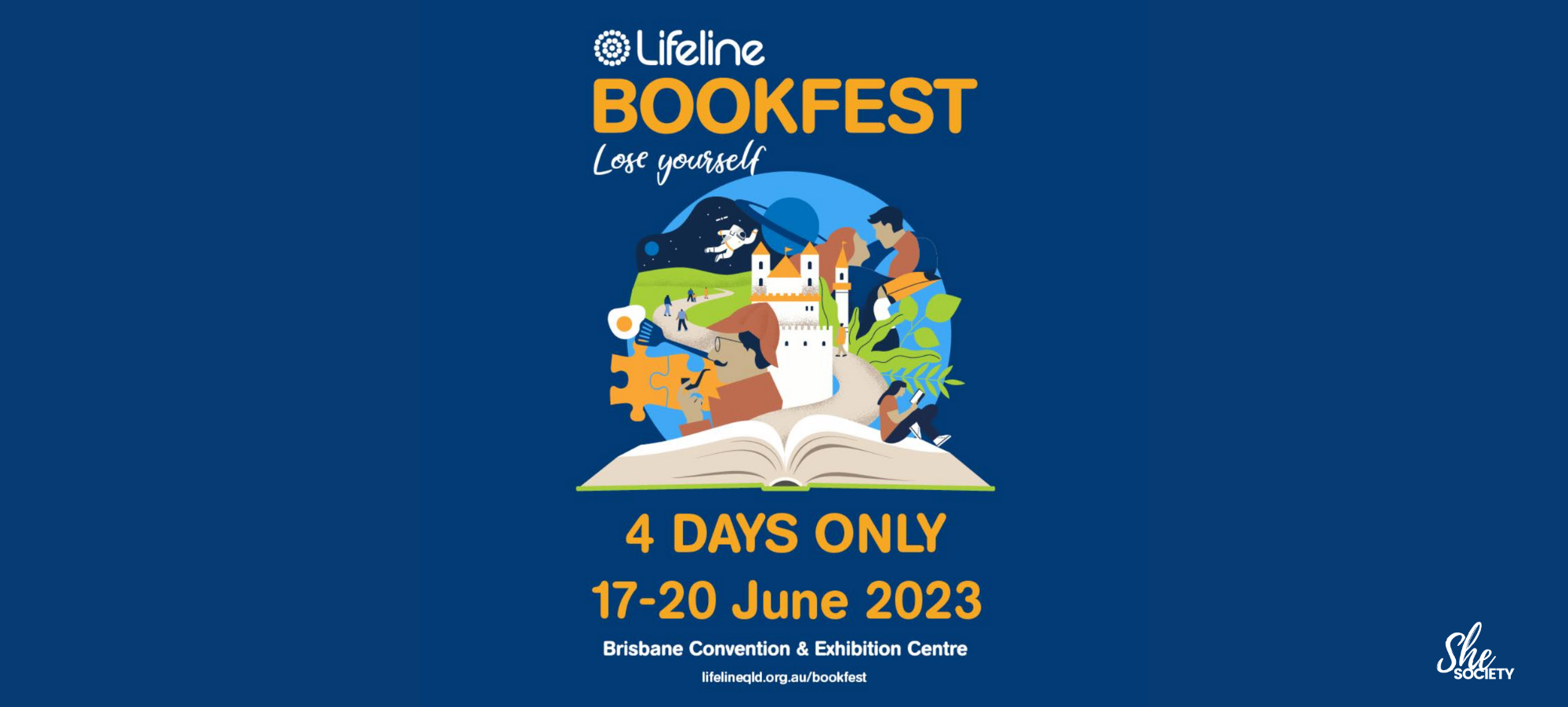 Lifeline’s Brisbane Bookfest returns for 4 bumper days - SheSociety